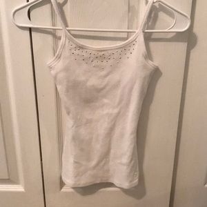 Super cute bedazzled Justice tank!